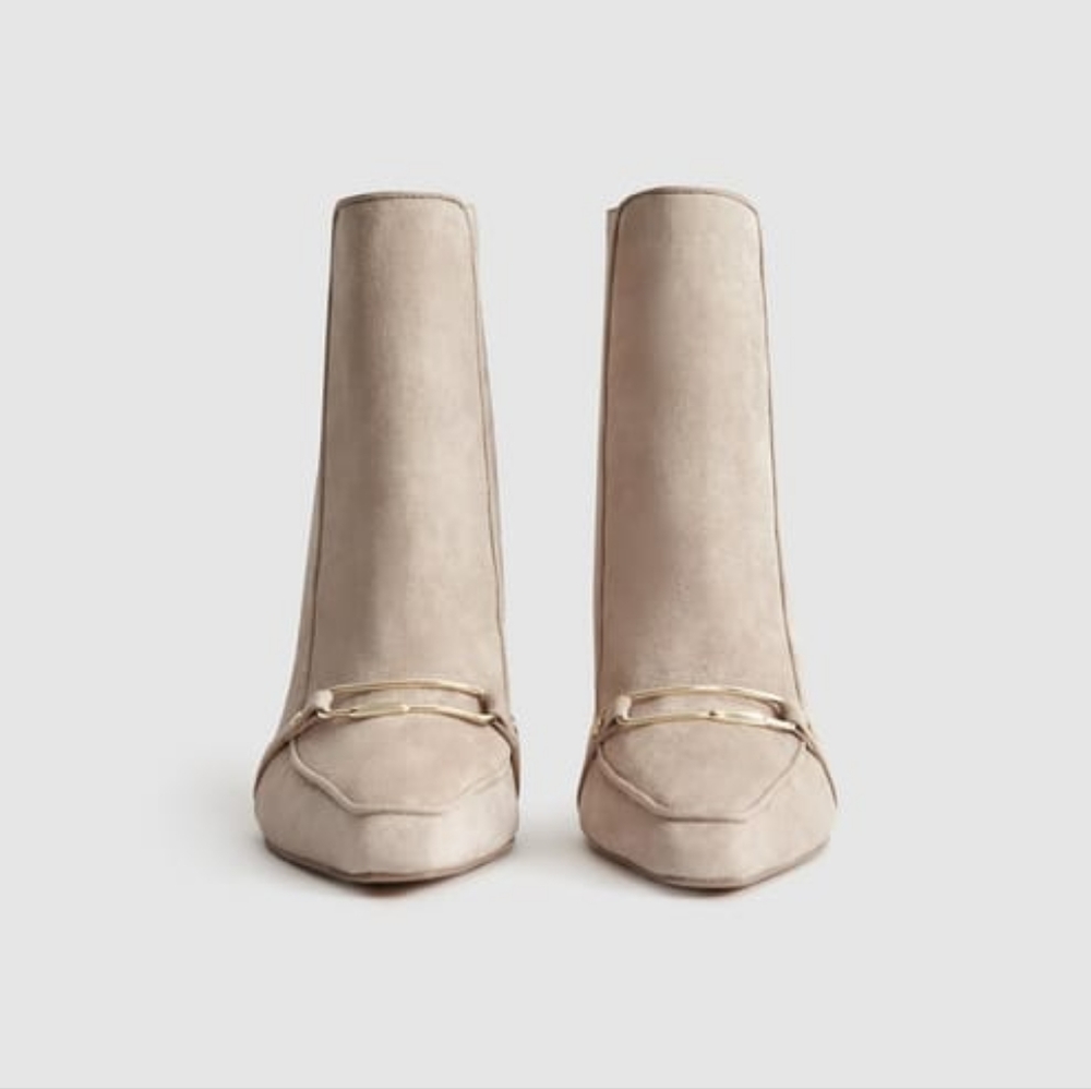 NWT REISS | Jett Suede Ankle Booties - Picture 5 of 6